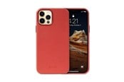 Mobiel - Covers & Cases - CRONG Essential Cover - iPhone 12 Pro Max Faux Leather Case (Red) - CRG-ESS-IP1267-RED