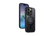 Mobiel - Covers & Cases - CRONG Hybrid Frost MAG Cover - iPhone 15 Pro MagSafe Case (Black) - CRG-HFM-IP1561P-BLK
