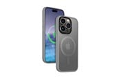 Mobiel - Covers & Cases - CRONG Hybrid Frost MAG Cover - iPhone 15 Pro Max MagSafe Case (Gray) - CRG-HFM-IP1567P-LGR