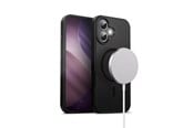 Mobiel - Covers & Cases - CRONG Hybrid Frost MAG Cover - MagSafe iPhone 17 Case (Black) - CRGHFMIP1763BLK