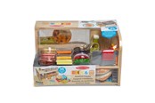 Doen-alsof spelen - Melissa & Doug Wooden Playset Slice and Stack Sandwich Counter - 6074860