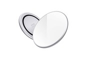 Mobiel - Adapters & Opladers - CRONG PowerSpot Fast Wireless Charger – Aluminum 15W USB-C Qi Wireless Charger with Tempered Glass Coating (Silver White) - CRG-PS15W-WHI