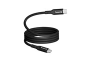 USB-kabel - CRONG Soft Link - 100W PD 5A USB-C to USB-C Cable 200cm (Black) - CRGSL200USCCBLK