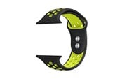 Smartwatch - Accessoires - CRONG Duo Sport - Apple Watch Band 38/40/41/42 mm (Black/Lime) - CRG-40DSB-YLW