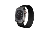 Smartwatch - Accessoires - CRONG Milano Steel - Stainless Steel Strap for Apple Watch 44/45/46/49 mm (Black) - CRG-44MST-BLK