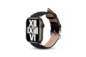Smartwatch - Accessoires - CRONG Noble Band - Genuine Leather Strap for Apple Watch 44/45/46/49 mm (Black Noir) - CRG-44NOB-BLK