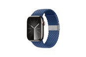 Smartwatch - Accessoires - CRONG Wave Band – Braided Apple Watch Strap 44/45/46/49mm (Blue) - CRG-44WAV-BLU