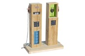 Buiten spelen - Classic World Wooden Outdoor Play Gas Station - 70264