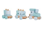 Speelgoed voor baby's - Small Foot - Wooden Train Blue - 12695