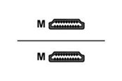 Beelscherm- en tv-kabel - Unitek HDMI cable with Ethernet - 30 cm - C11061BK-0.3M