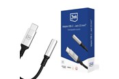 Audiokabel - 3mk USB-C adapter - 3.5 mm minijack - silver - 5903108518055