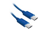 USB-kabel - SBS TECABLETISSUETCCB USB-C - USB-C 1.5m 60W braided cable - blue - TECABLETISSUETCCB
