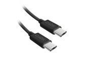USB-kabel - SBS TECABLETISSUETCK USB-C - USB-C 1.5m 60W braided cable - black - TECABLETISSUETCCK