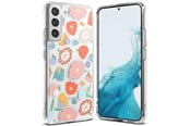 Mobiel - Covers & Cases - Ringke Fusion Design Armored Case Cover with Gel Frame Samsung Galaxy S22+ (S22 Plus) Transparent (Floral) (F593R31) - 8809848204623