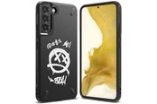 Mobiel - Covers & Cases - Ringke  Onyx Design Rugged Case Cover for Samsung Galaxy S22+ (S22 Plus) Black (Graffiti) () - 8809848206153