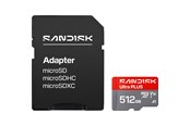 Geheugenkaart - SANDISK Ultra PLUS microSD/SD - 200MB/s - 512GB - SDSQUBQ-512G-GN6MA
