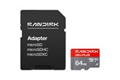 Geheugenkaart - SANDISK Ultra PLUS microSD/SD - 150MB/s - 64GB - SDSQUWC-064G-GN6MA