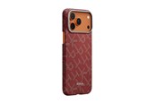 Mobiel - Covers & Cases - PITAKA Ultra-Slim Case - Monogram-Gold/Red - iPhone 17 Pro - KI1702PTK