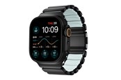 Smartwatch - Accessoires - Nomad Stratos Band - 49mm | Black Titanium | Icy Blue Glow FKM - NM009896858