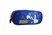 School accessoires - Vadobag Sonic Still Unstoppable Pencil Case 2-Compartment - Blue - 155-01309