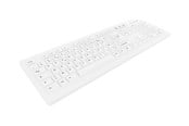Toetsenbord - Cherry Contour Active Key MedicalKey AK-C8100 - keyboard - medical hygienic design full size - AZERTY - French - white Input Device - Toetsenbord - Frans - Wit - AK-C8100F-FU1-W/FR