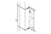 Muurbevestigingen, AV-bevestigingen & AV-meubels - Chief Square 8" x 6" U-Bolt Set - Mounting Component - Max - recommended for - FCAVCSU80