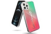 Mobiel - Covers & Cases - Ringke Fusion Design Armored Case Cover with Gel Frame iPhone 12 Pro Max Pink-Green (GNAP0028) - 8809758105409