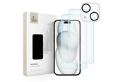 Mobiel - Beschermend glas - Tech-Protect Supreme Set for iPhone 15 2x Tempered Glass for Display / Tempered Glass for Camera - 9319456604696