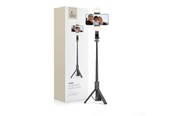 Mobiel - Overige accessoires - Tech-Protect L05S Bluetooth Selfie Stick with Tripod up to 105cm with LED Lamp - Black - 5906203690381