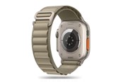 Smartwatch - Accessoires - Tech-Protect Nylon Pro Strap for Apple Watch 4 / 5 / 6 / 7 / 8 / 9 / SE / Ultra 1 / 2 (42/44/45/49 mm) - Titanium Olive - 5906302301539