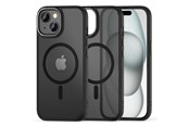 Mobiel - Covers & Cases - Tech-Protect MagMat 2 MagSafe Case for iPhone 15 - Matte Black - 5906302307944