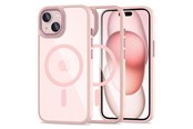 Mobiel - Covers & Cases - Tech-Protect MagMat MagSafe Case for iPhone 15 - Clear Pink - 5906302307999