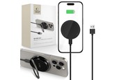 Mobiel - Adapters & Opladers - Tech-Protect QI15W-A33 Inductive Charger with MagSafe and Stand with USB-A / USB-C Cable - Black - 5906302308347