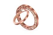Mobiel - Overige accessoires - Tech-Protect MMR200 magnetic handle / ring with MagSafe - pink with crystals - 5906302308774