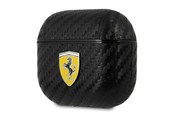 Mobiel - Covers & Cases - Ferrari On Track PU Carbon Case for AirPods 3 - Black - 3666339009632