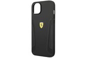 Mobiel - Covers & Cases - Ferrari Leather Stamp Sides Case for iPhone 14 Plus - Black - 3666339062453