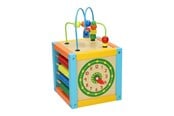 Speelgoed voor baby's - Primi Passi - Wooden Activity Cube with Spiral 5 in 1 - PP1079