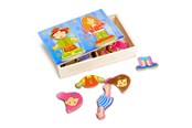 Puzzels - Playwood Dress up puzzle Boy and Girl Hout - RS235A