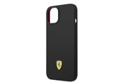 Mobiel - Covers & Cases - Ferrari Silicone Metal Logo Magsafe Case for iPhone 14 - Black - 3666339068288
