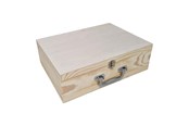 Kinderkamer - Playwood Pine Suitcase A4 Size with Metal Handle - SL048C
