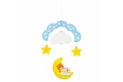 Speelgoed voor baby's - Goki Wooden Mobile Travel Through the Night - 52862