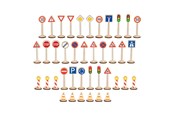 Houten speelgoed - Goki Wooden Traffic Sign Set - 40pcs. - 53761