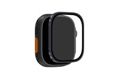 Smartwatch - Accessoires - Puro Tempered Glass with Titanium Bezel for Apple Watch Ultra / Ultra 2 / Ultra 3M - Black - PUSDGFSAW49BLK