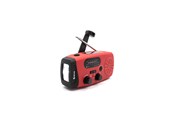DAB & Wekkerradio - DENVER SCR-2007 - Emergency Radio - Solar - Dynamo - 2000 mAh Powerbank - FM - FM - Mono - Rood - SCR-2007