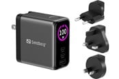 Laptop oplader - Sandberg Travel Charger PD100W Display - 441-71