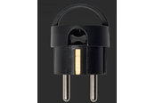 Schakeleenheden - Pro Socket angle schuko mini, black - 30-081-2