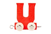 Houten speelgoed - Small Foot - Wooden Letter Train Color - U - 10371-display12