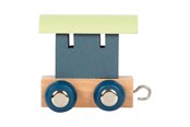 Houten speelgoed - Small Foot - Wooden Letter Train Polar - Wagon Blue Green - 12 pieces - 12565-display12