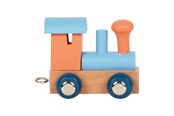 Houten speelgoed - Small Foot - Wooden Letter Train Polar - Locomotive Salmon Pink - 12 pieces - 12568-display12