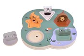 Puzzels - Small Foot - Wooden 3D Animal Sounds Puzzle Safari Hout - 12756